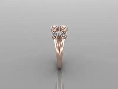 Solitaire Ring Version 1 SR60 3D model