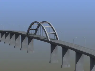 Road Bridge 3D model