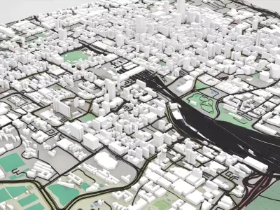 Cityscape Johannesburg South Africa 3D model