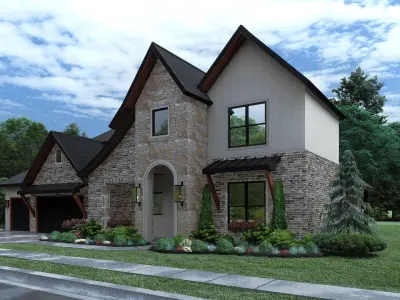 Contemporary House Stl-Dae Digital File 3D Model of the house 3D print model
