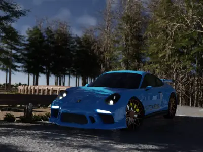 porsche car 3D model