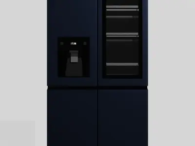 Fridge LG instaview Free low-poly 3D model