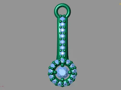 Women Pendants 3DM STL Pendant Renders Details 3D print model 3D print model