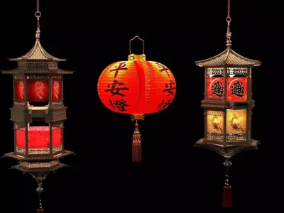 Chinese palace lantern 3D model