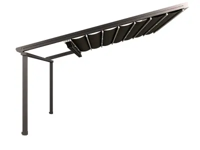 Motorized Pergola 5 nickel matte 3D model