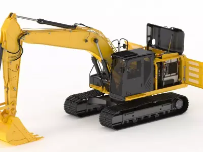 Crawler Excavator Generic 07 3D model