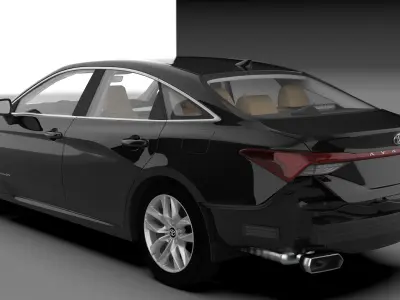 TOYOTA AVALON 2020 XLE HQ INTERIOR Rear Bumper Support 3D model 3D model