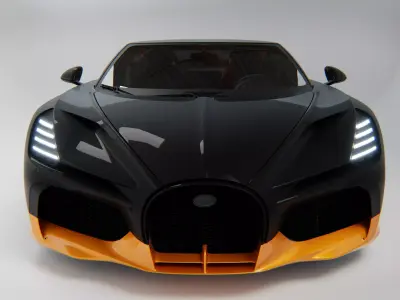Bugatti Mistral 2024 Low-poly 3D model