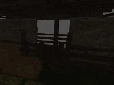 Stable stone house Free 3D model