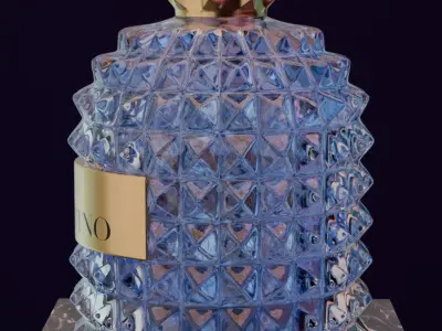 Valentino perfime lavender 3D model product for Advertising 3D model