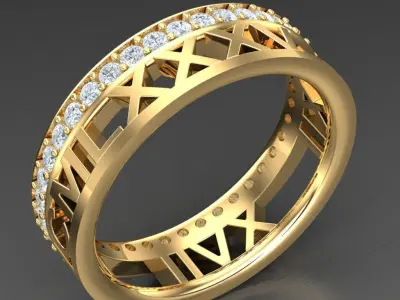 Luxury Men Rings Designs 5MR023 3D print model