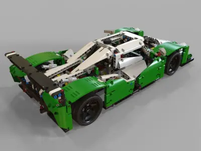Lego race car 3D model