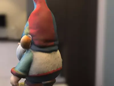 Garden Gnome Low-poly 3D model