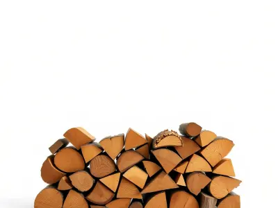 Firewood Stack D Model Pack with Versatile Detail Low-poly 3D model