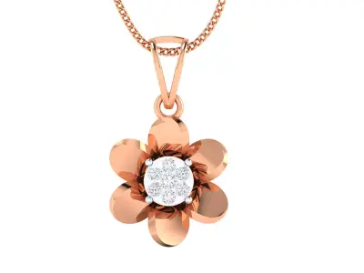 Women pendant 3D print model 9