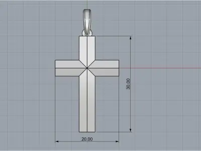Cross model 301 3D print model