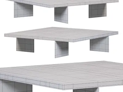 Fierld coffee tables by Rugiano 3D model