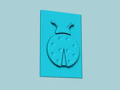Stamp 44 - Ladybug - Fondant Decoration Maker Toy 3D print model
