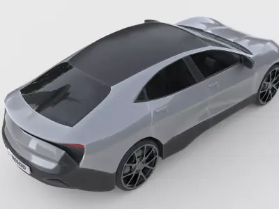 Generic Performance EV Sedan 3D model