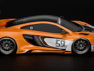 McLaren 650S GT3  3D model