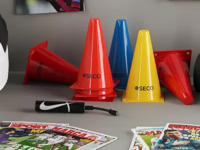 Football Soccer Sport Set 3D model