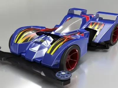 mini4wd car tamiya 3dmodel  3D model