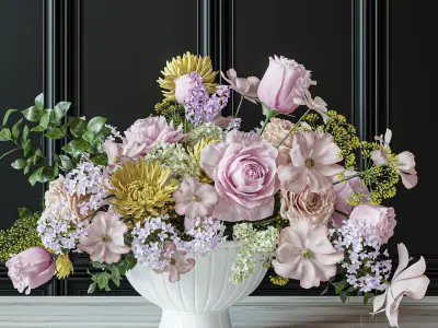 Flower Set 032 Centerpiece 3D model