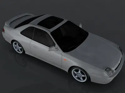 Honda Prelude Low-poly 3D model
