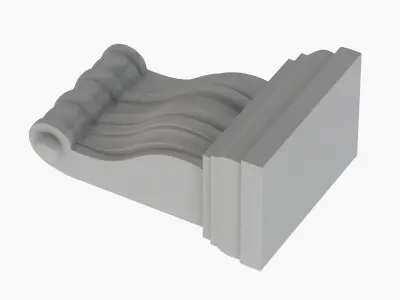Scroll Corbel 31  3D model