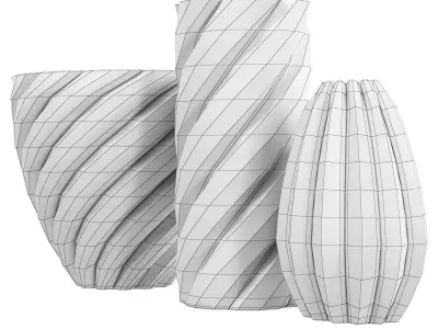 Vases Archimede Seguso Murano 3D model