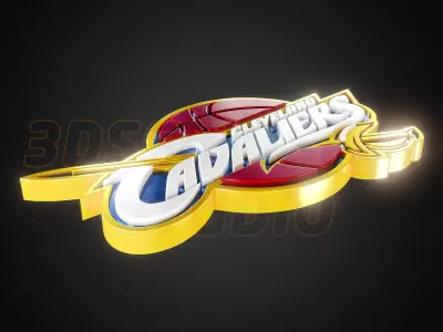Cleveland Cavaliers logo - Cinematic - 3D print 3D model