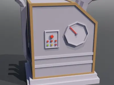 Power Generators Low-poly 3D model