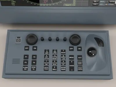 Furuno Ship Radar 3D model