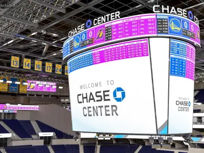 Chase Center Scoreboard 3D model
