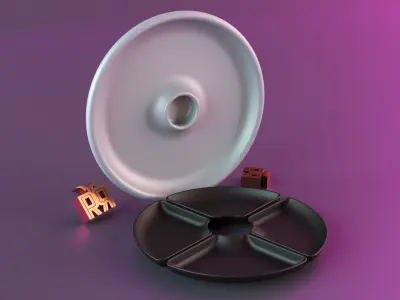 round tray Free 3D print model