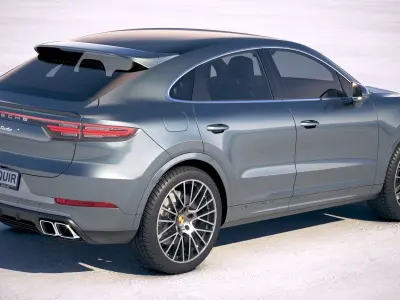 Porsche Cayenne Turbo Coupe 2020 3D model