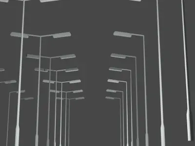 Urban street light 3D MODEL Low-poly 3D model