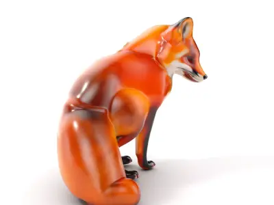 Fox Model Pack  High Detail D Animal Model Collection Low-poly 3D model