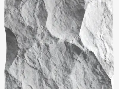 413-RockPanel rock wall art 3D model