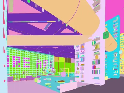  rear book bar 3D model