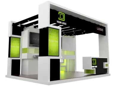 Booth Exhibition Stand a441a 3D model