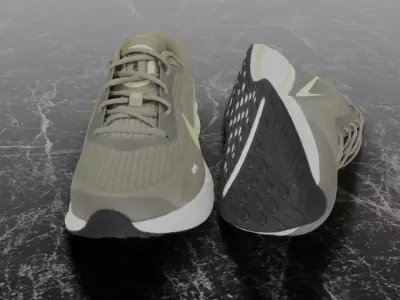 NIKE JOURNEY RUN 3D SHOES Low-poly 3D model