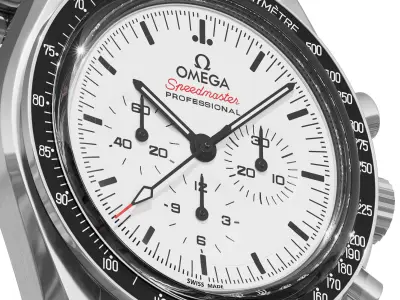 Omega Speedmaster Moonwatch Professional white 3D model