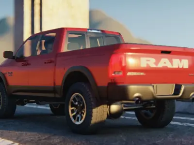 Dodge Ram 1500 3d model 2015 3D model