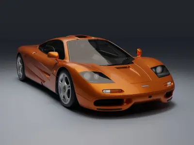 McLaren F1 Low-poly 3D model