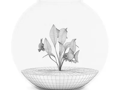 Small Spherical Aquarium 3D model