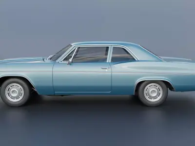 Chevrolet Bel Air 1966 3D print model