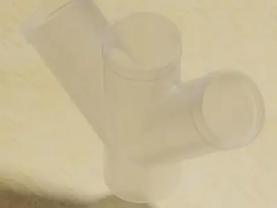 TRANSPARENT PIPE FITTINGS 3D Model Collection