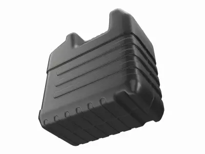 Plastic black fuel oil canister 3D model