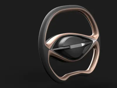 concept steering wheel 3D model
